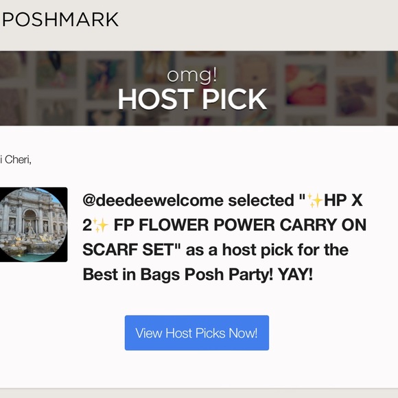 ✨HP X 5✨ FP FLOWER POWER CARRY ON SCARF SET - Picture 15 of 16